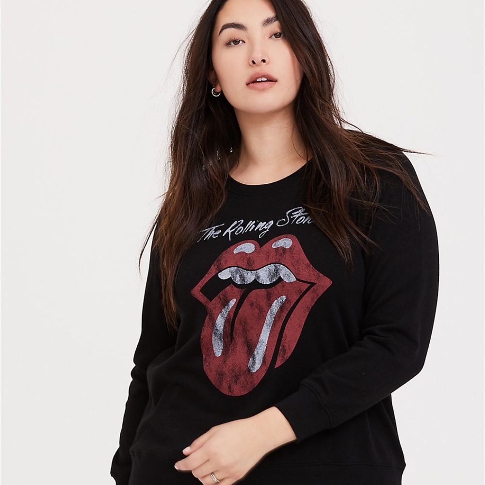 Torrid Black Rolling Stones Sweatshirt